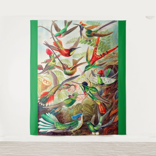 Hummingbirds print 1904 wandteppich (Vorderseite)