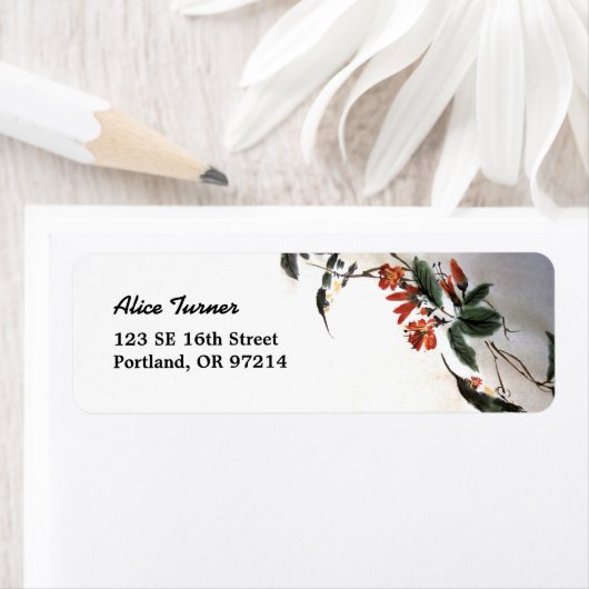 HummingBirds Rücksendeadresse-Label (Insitu)