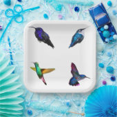 Hummingbirds Schlicht Backpaper Teller (Party)