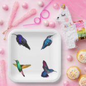 Hummingbirds Schlicht Backpaper Teller (Party)