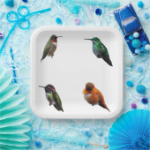 Hummingbirds Schlicht Backpaper Teller (Party)