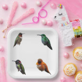 Hummingbirds Schlicht Backpaper Teller (Party)