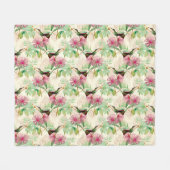 HummingBirds-Serie - Design 2 Fleecedecke (Vorderseite (Horizontal))