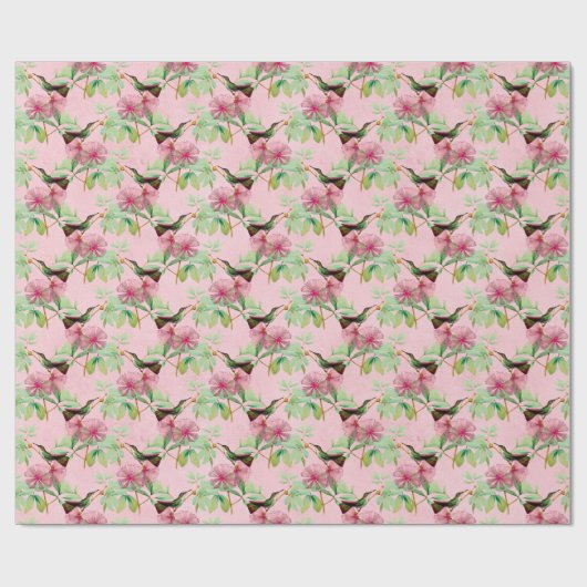 HummingBirds Serie Design Fünfzehn Geschenkpapier (Flach)