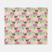 HummingBirds Serie Design One Fleecedecke (Vorderseite (Horizontal))