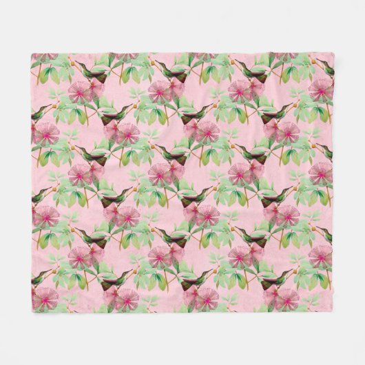 HummingBirds Serie Design One Fleecedecke (Vorderseite (Horizontal))