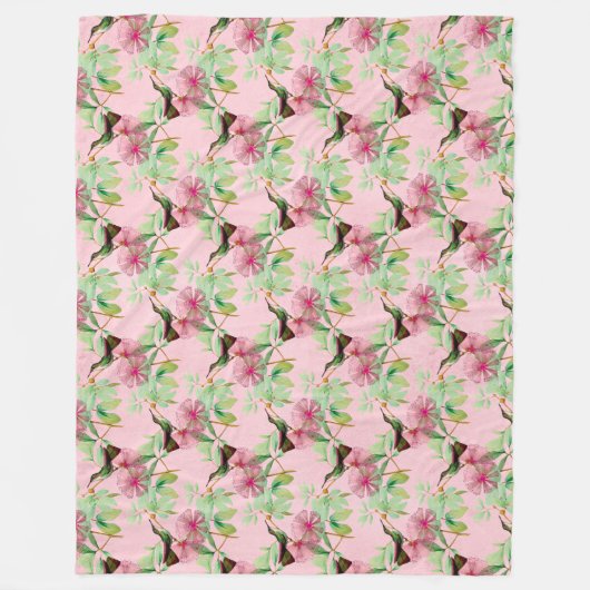 HummingBirds Series Design One ~ Groß Fleecedecke (Vorderseite)