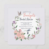 Hummingbirds Square Einladung (Vorne/Hinten)