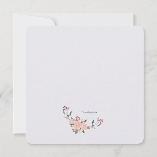 Hummingbirds Square Einladung (Rückseite)