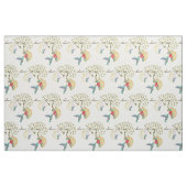 Hummingbirds Teacups Frühlingsmarinengarten Stoff (Fat Quarter (45,7 x 55,9 cm))