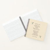 Hummingbirds und John Vance Cheney Quote Notizblock (Innenseite)