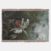 Hummingbirds und White Orchid von Martin J. Heade Decke (Vorderseite)