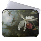 Hummingbirds und White Orchid von Martin J. Heade Laptopschutzhülle (Vorderseite)