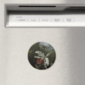 Hummingbirds und White Orchid von Martin J. Heade Magnet (In Situ (Geschirrspüler))