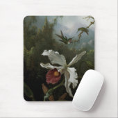 Hummingbirds und White Orchid von Martin J. Heade Mousepad (Mit Mouse)