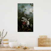 Hummingbirds und White Orchid von Martin J. Heade Poster (Küche)