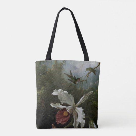 Hummingbirds und White Orchid von Martin J. Heade Tasche (Rückseite)