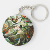 Hummingbirds von Ernst Haeckel Schlüsselanhänger (Rückseite)