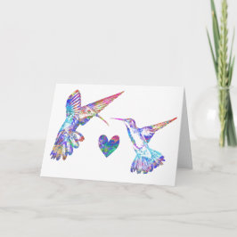 Hummingbirds Wedding Card Karte