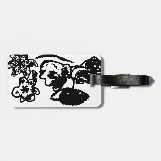 Hummingbirds Wedding Gepäckanhänger (Rückseite horizontal)