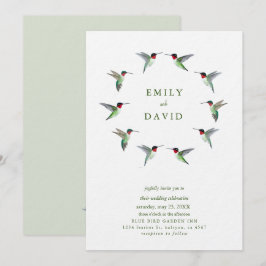 Hummingbirds Wedding Invitation Einladung