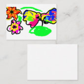 Hummingbirds Wedding Mitteilungskarte (Vorne/Hinten)