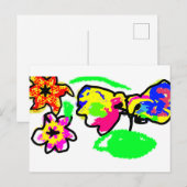 Hummingbirds Wedding Postkarte (Vorne/Hinten)