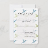 Hummingbirds Wedding RSVP (Vorderseite)