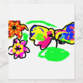 Hummingbirds Wedding Weinetikett (Einzelnes Label)