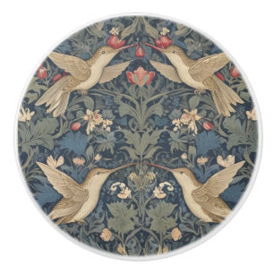 Hummingbirds William Morris style Hummingbird Keramikknauf