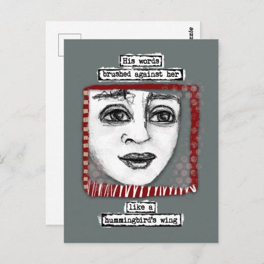 Hummingbird's Wing Postcard Postkarte (Vorne/Hinten)