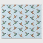 Hummingbirds Wrapping Paper Geschenkpapier (Flach)