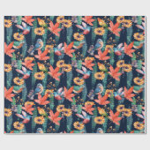 Hummingbirds Wrapping Paper Geschenkpapier (Flach)