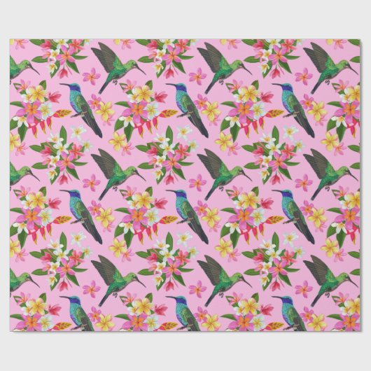 Hummingbirds Wrapping Paper Geschenkpapier (Flach)