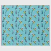 Hummingbirds Wrapping Paper Geschenkpapier (Flach)