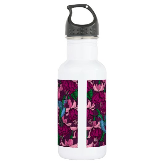 Hummingger Garten Edelstahlflasche (Rückseite)