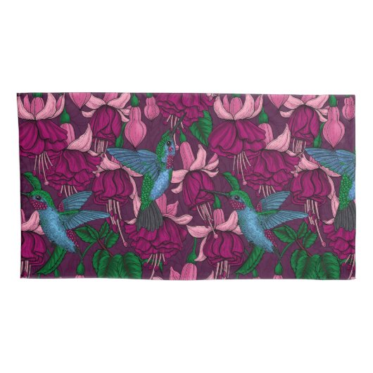 Hummingger Garten Kissenbezug (Rückseite-Rechts)