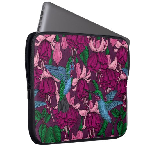 Hummingger Garten Laptopschutzhülle (Vorne Rechts)