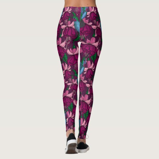 Hummingger Garten Leggings (Rückseite)