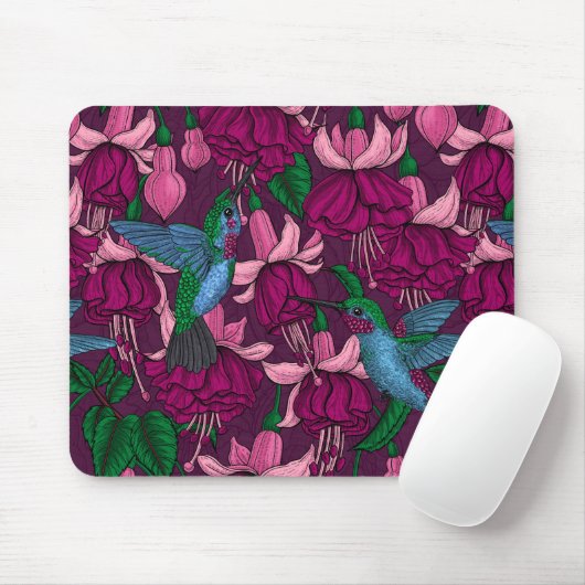 Hummingger Garten Mousepad (Mit Mouse)