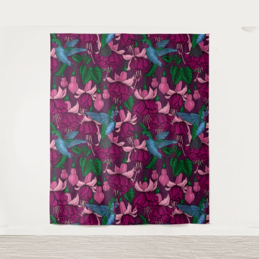 Hummingger Garten Wandteppich (Vorderseite)