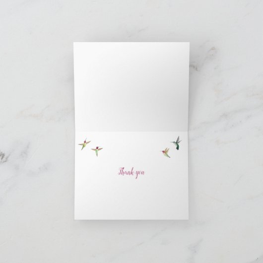 Hummingo Karte (Innenseite)