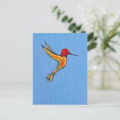 Hummingvogel 3 postkarte (Stehend Vorderseite)