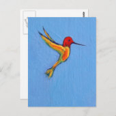 Hummingvogel 3 postkarte (Vorne/Hinten)
