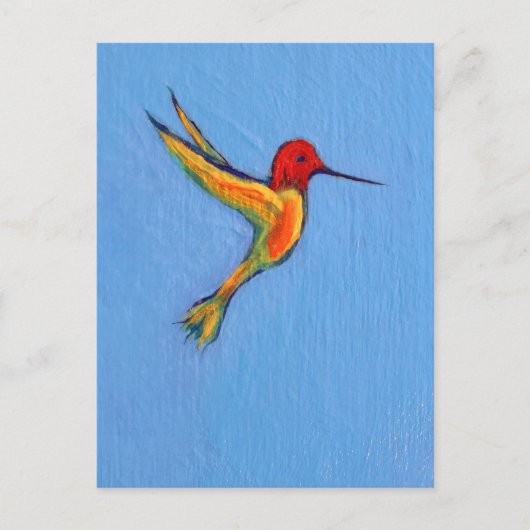 Hummingvogel 3 postkarte (Vorderseite)