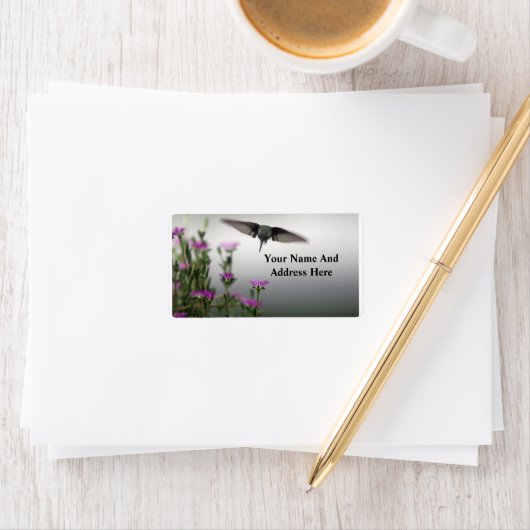 Hummingvogel Adressaufkleber (Insitu)