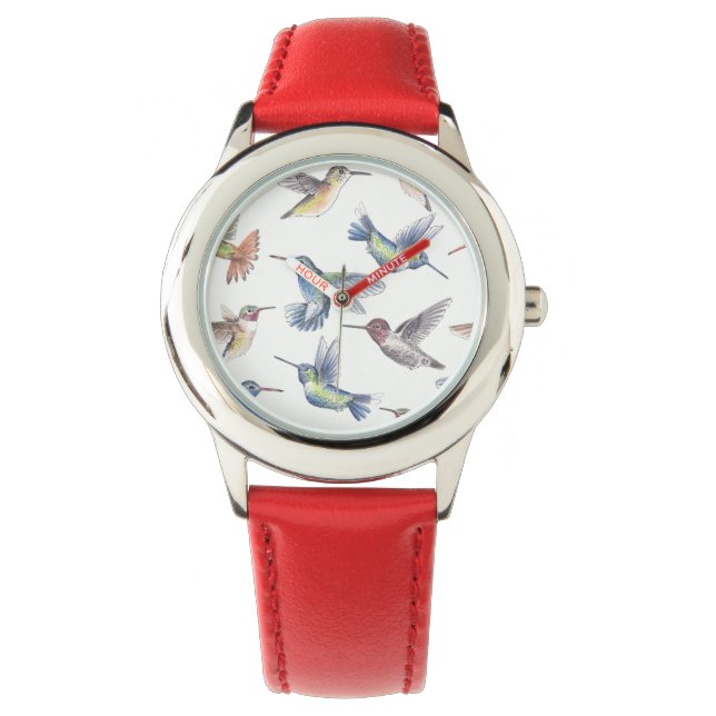 Hummingvögel Armbanduhr (Vorderseite)