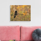 Hummingvogel auf dem Zweig warme gelbe grüne Farbe Leinwanddruck (Insitu (Wohnzimmer))