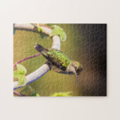 Hummingvogel auf einem Dornröschen Puzzle (Horizontal)
