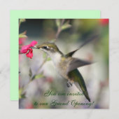 Hummingvogel auf Flug Einladung (Vorne/Hinten)